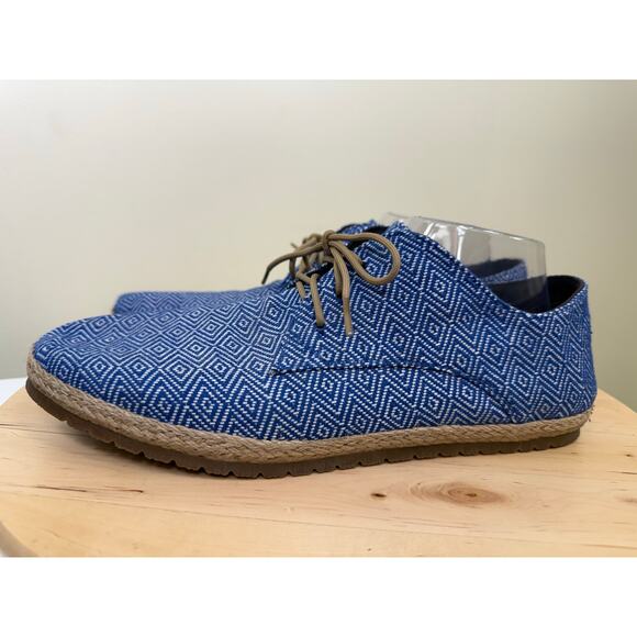 Patara Men’s Shoes Size 11 | Blue Geometric Textile | Excellent Condition - Picture 2 of 7